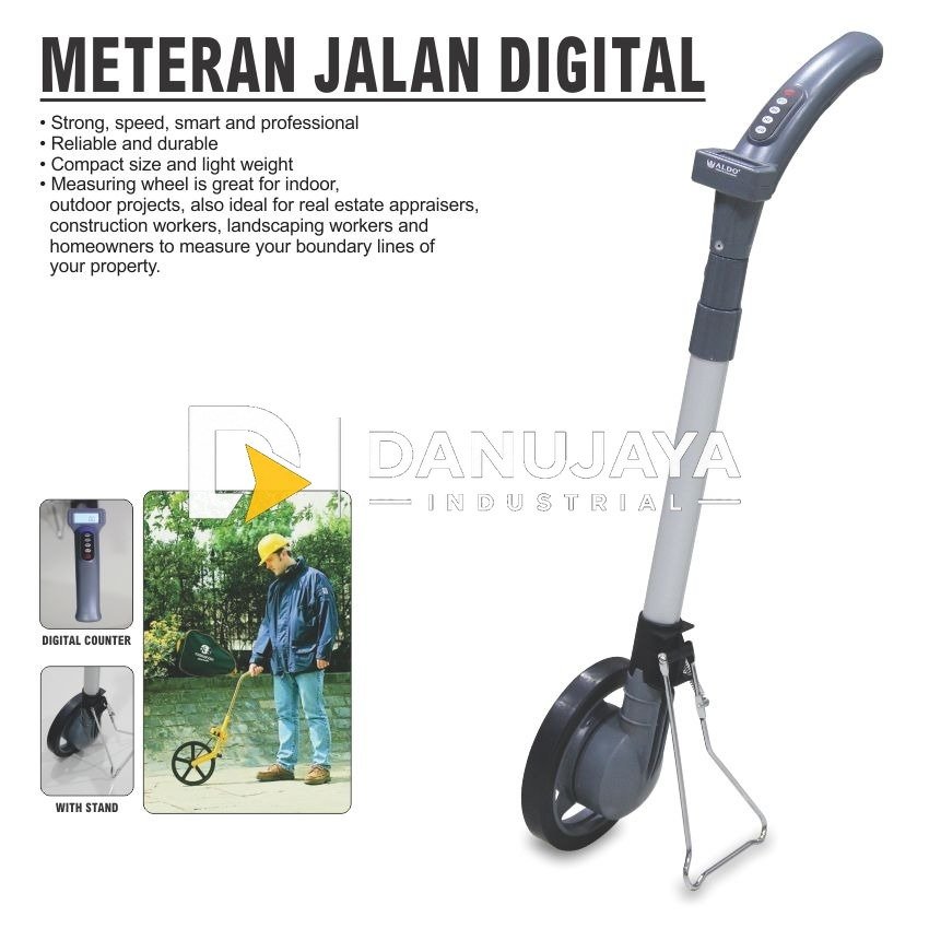 METERAN JALAN DIGITAL MJL-05 / METERAN DORONG / MEASURING WHEEL / ALAT PENGUKUR JALAN MERK ALDO
