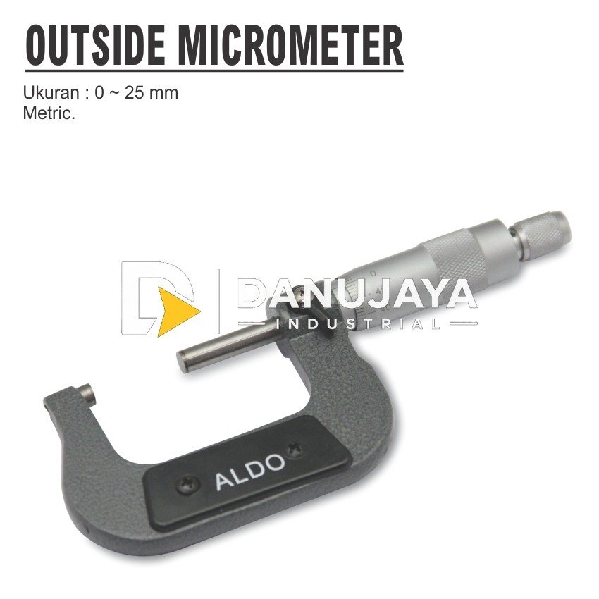 MICROMETER OUTSIDE / ALAT UKUR DIAMETER OUTSIDE MERK ALDO