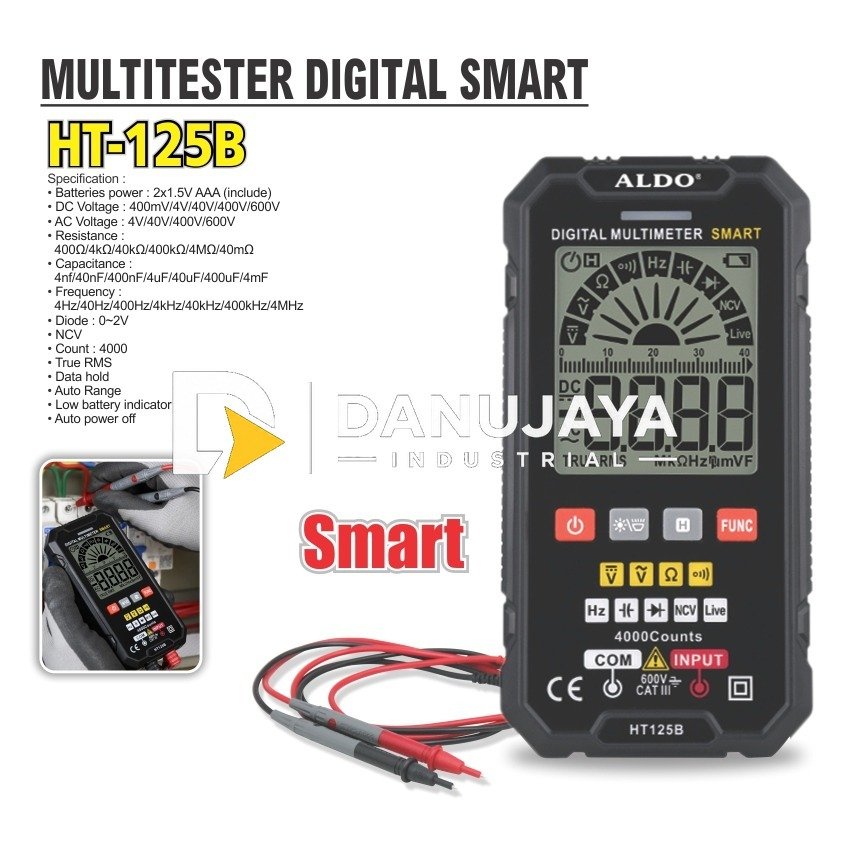 MULTITESTER DIGITAL SMART / MULTIMETER / AVOMETER HT-125B ALDO
