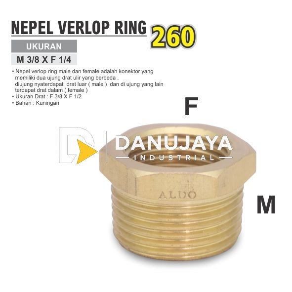 NEPEL VERLOP RING 260 / CONICAL REDUCTION MERK ALDO