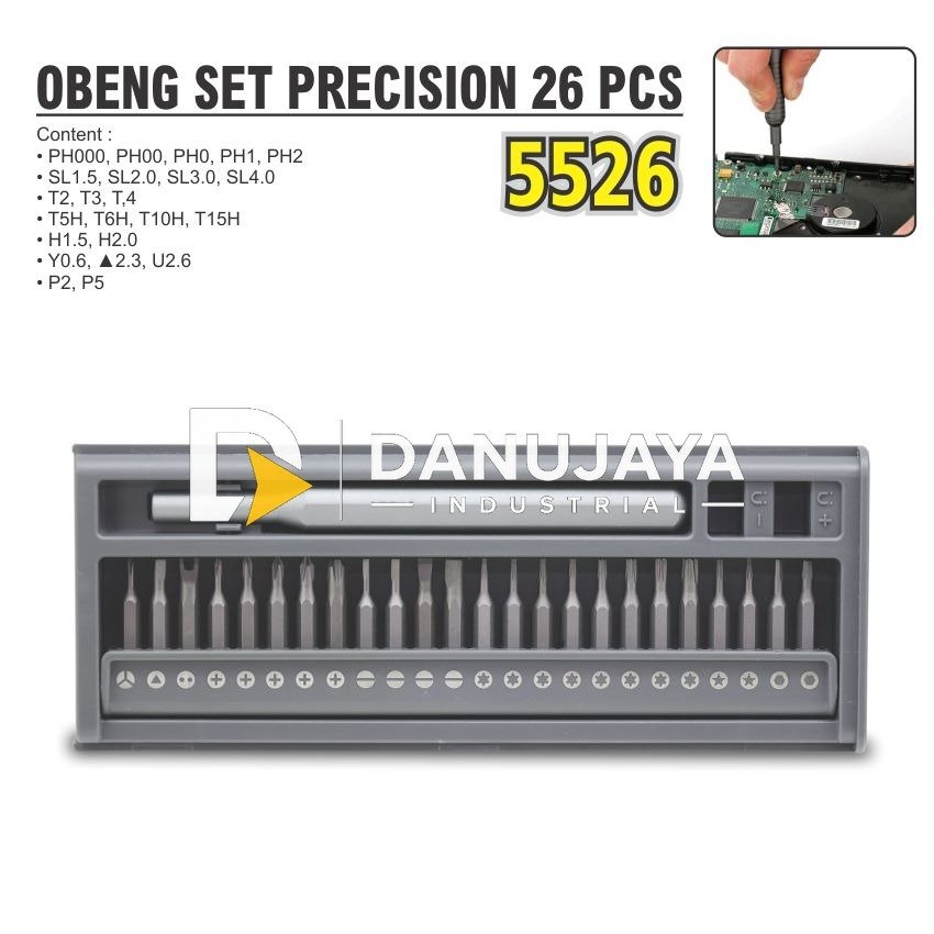 OBENG SET PRECISION 26 PCS 5526 / PRECISION SCREWDRIVER SET MERK ALDO