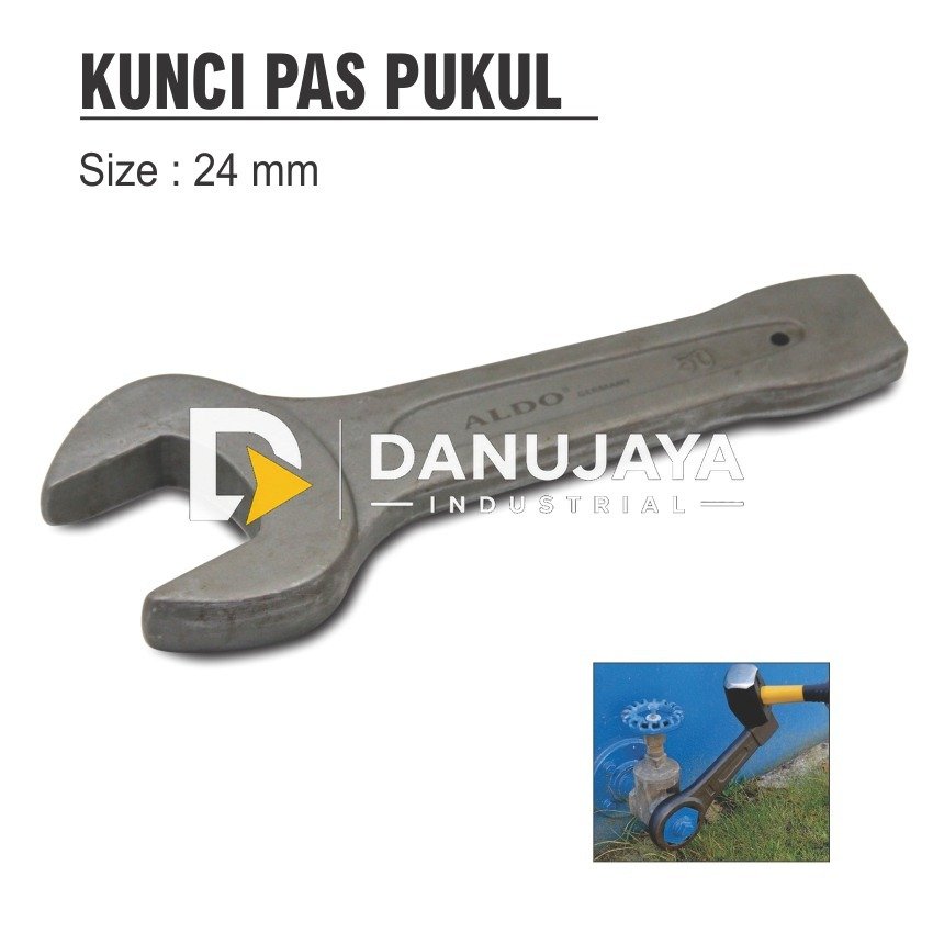 OPEN SLOGGING SPANNER / KUNCI PAS PUKUL UKURAN 24 - 65 MM ALDO