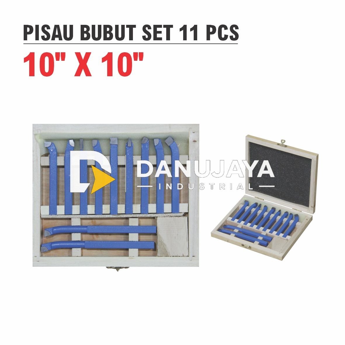PISAU BUBUT SET 11 PCS / GAGANG BUBUT / PISAU BUBUT BESI MERK ALDO