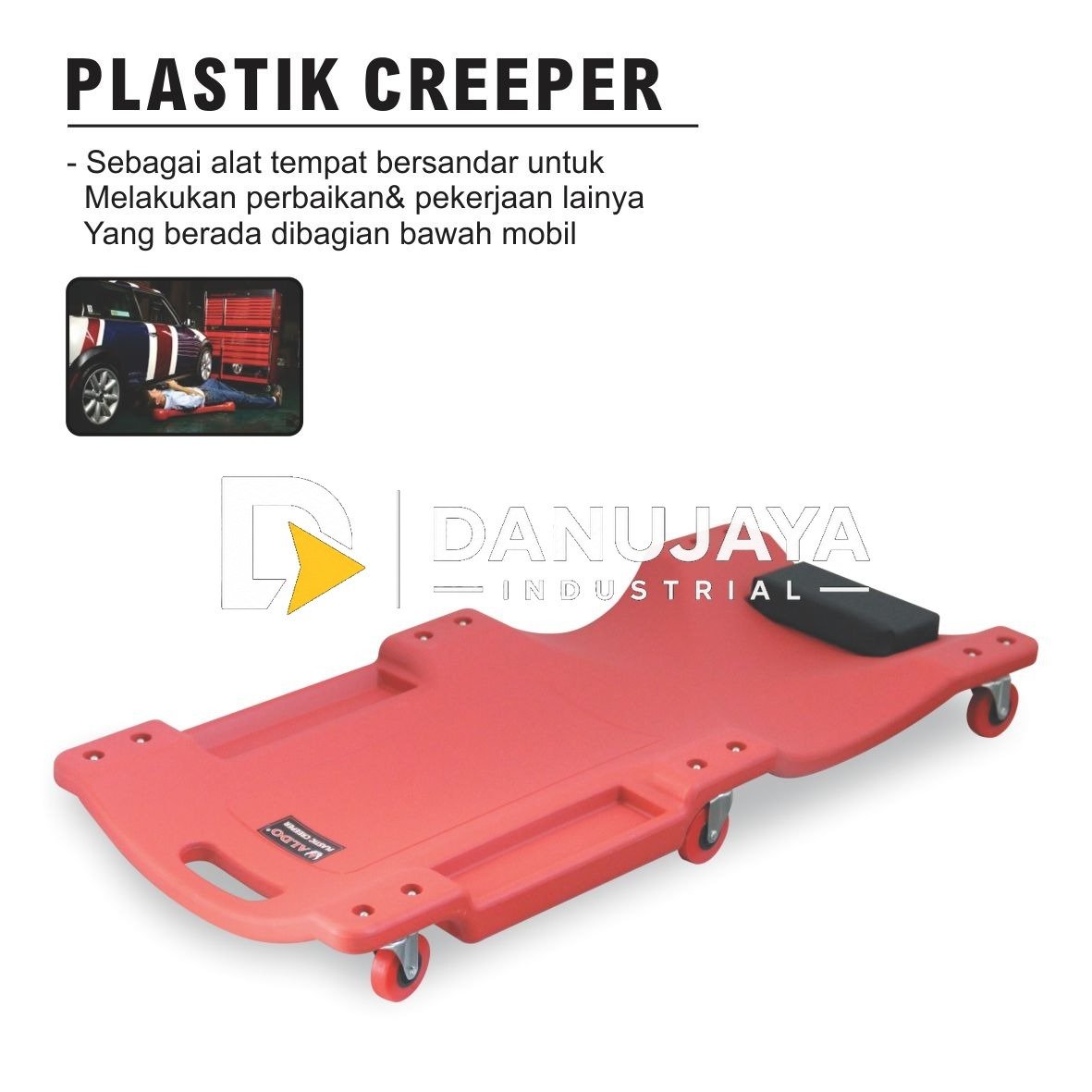 PLASTIK CREEPER 2210 / MECHANIC CREEPER / ALAS MEKANIK PERBAIKAN OTOMOTIF / ALAS MEKANIK MOBIL MERK ALDO