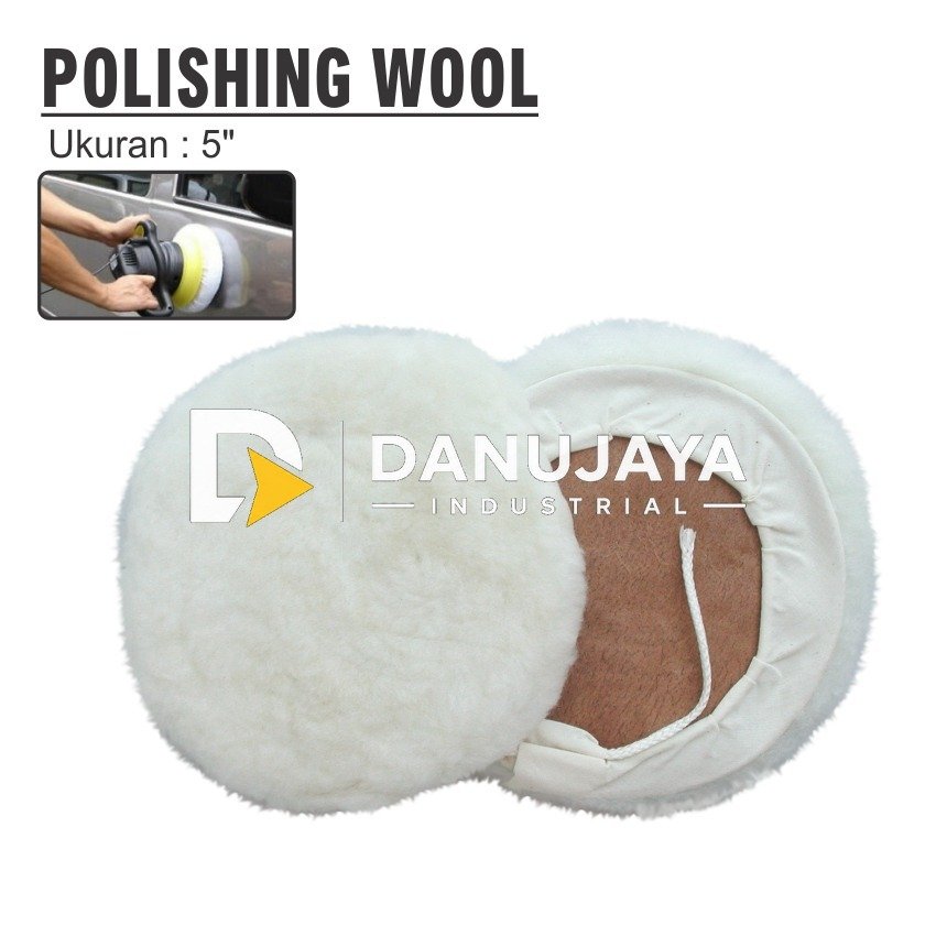 POLISHING BUFF CUP 4" / POLISHING WOLL / MATA GERINDA WOOL POLES / MATA BATU POLISHING MERK ALDO