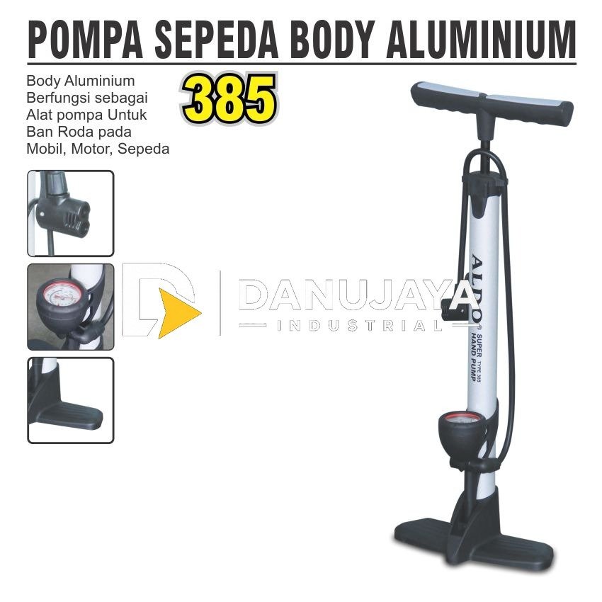 POMPA SEPEDA TABUNG SUPER JUMBO TYPE : 385 MERK ALDO