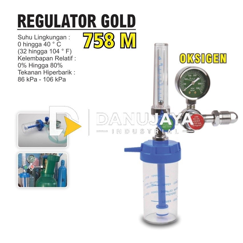 REGULATOR GOLD 758 - ACETYLENE MERK ALDO