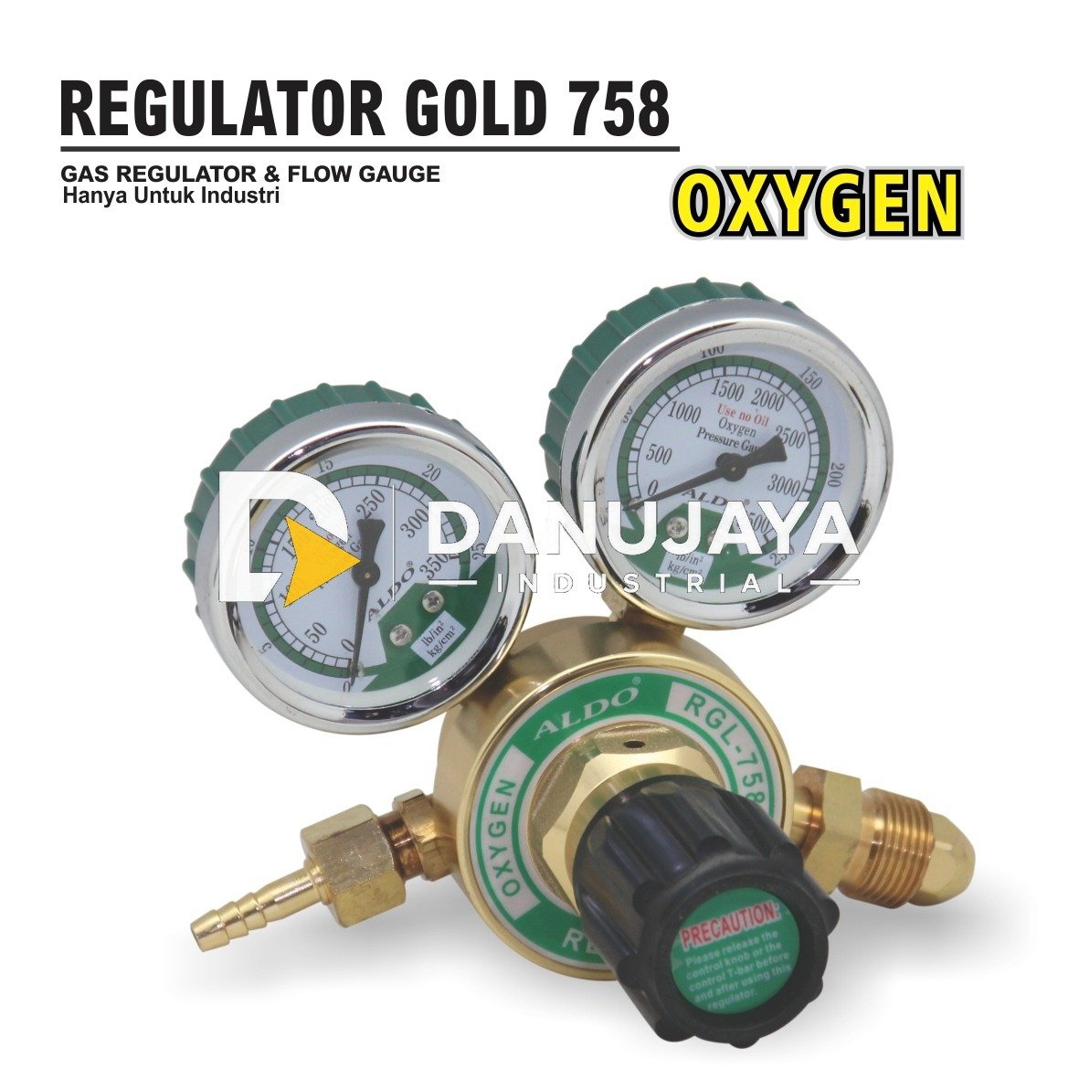REGULATOR GOLD 758 MD OXYGEN / TABUNG OKSIGEN MERK ALDO