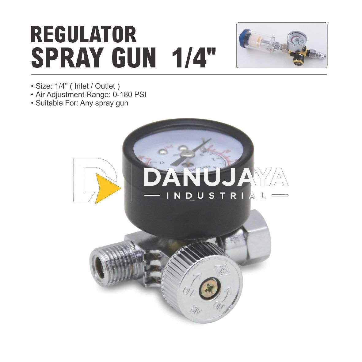 Regulator Spraygun 1/4" Type : AR-2001 Merk Aldo