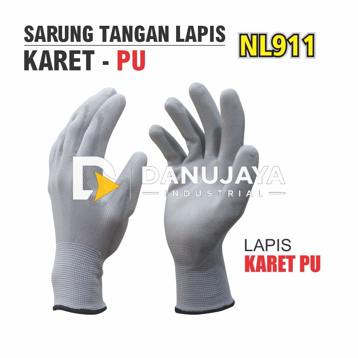 SARUNG TANGAN LAPIS KARET PU 911 MERK ALDO