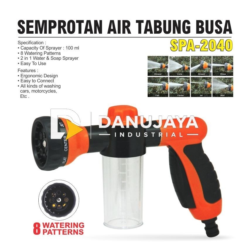SEMPROTAN AIR STEAM / SEMPROTAN AIR TABUNG BUSA SPA-2040 / PENYEMPROT