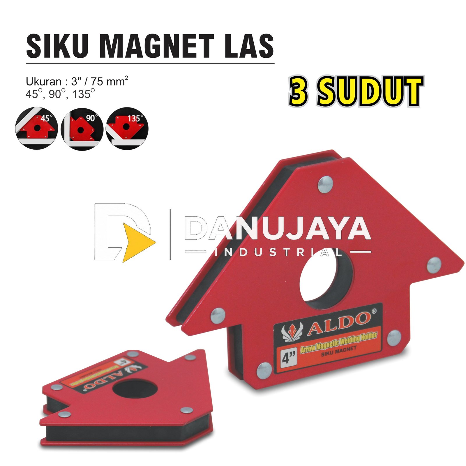 SIKU MAGNET LAS 6 SUDUT / MAGNETIC WELDING HOLDER ALDO