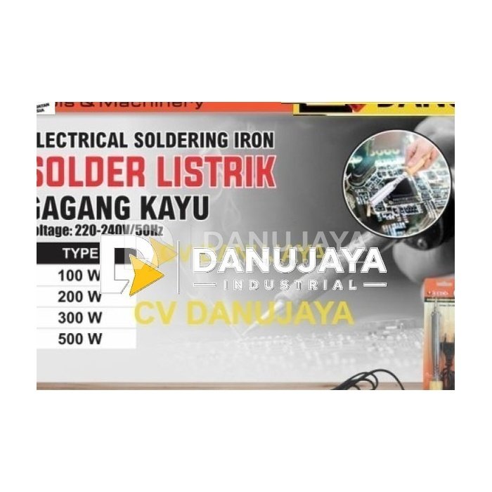 Solder Listrik Gagang Kayu Merk Aldo