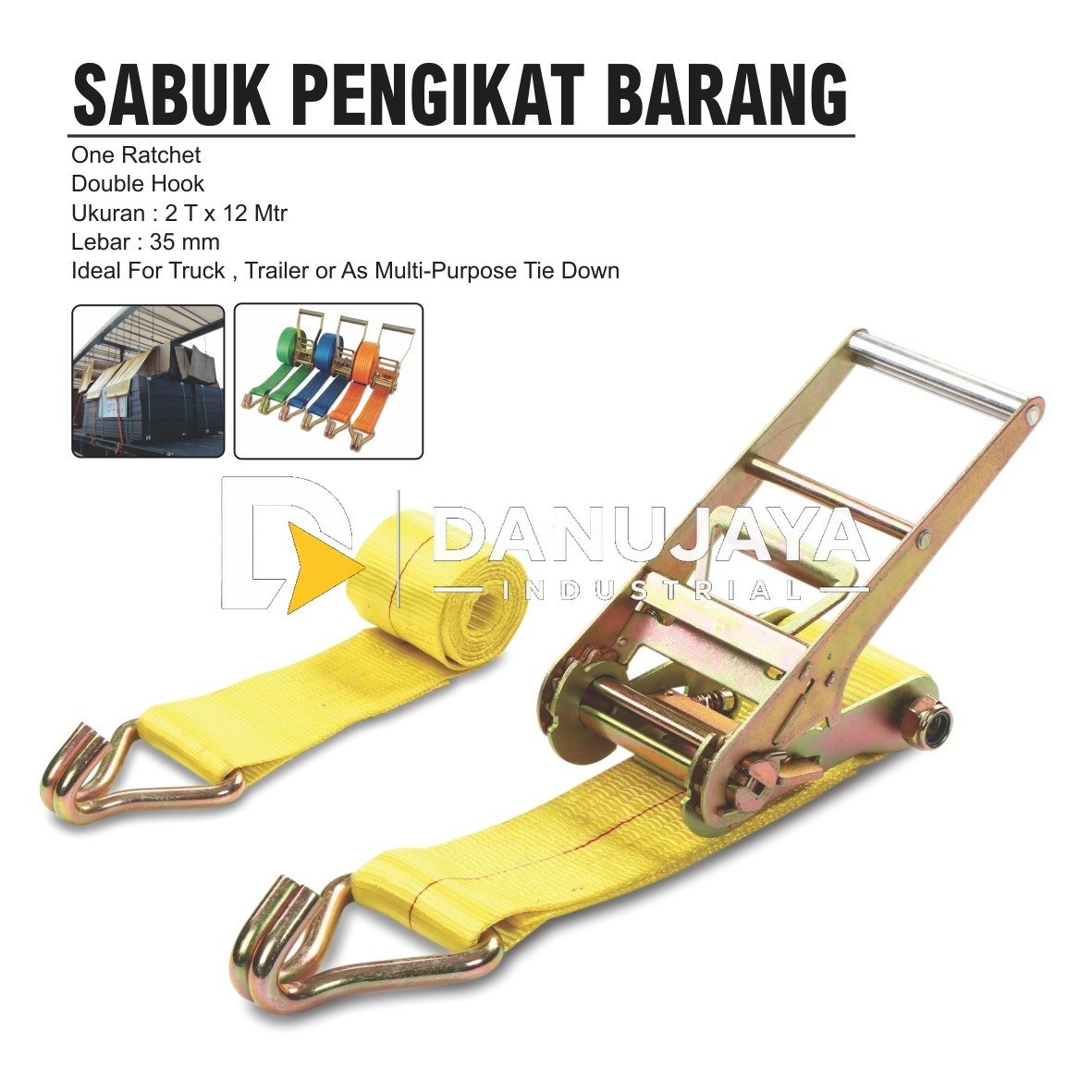 TALI PENGIKAT BARANG / SABUK PENGIKAT BARANG 1/2 X 5 MTR ALDO