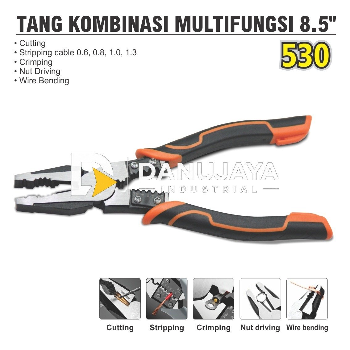 TANG KOMBINASI 6 IN 1 MULTIFUNGSI / COMBINATION PLIER MERK ALDO