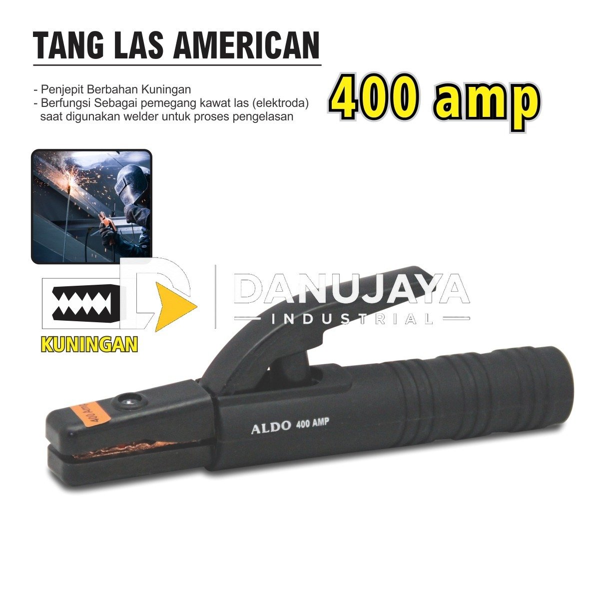 TANG MASSA / WELDING GROUND CLAMP / STANG LAS KLEM MERK ALDO