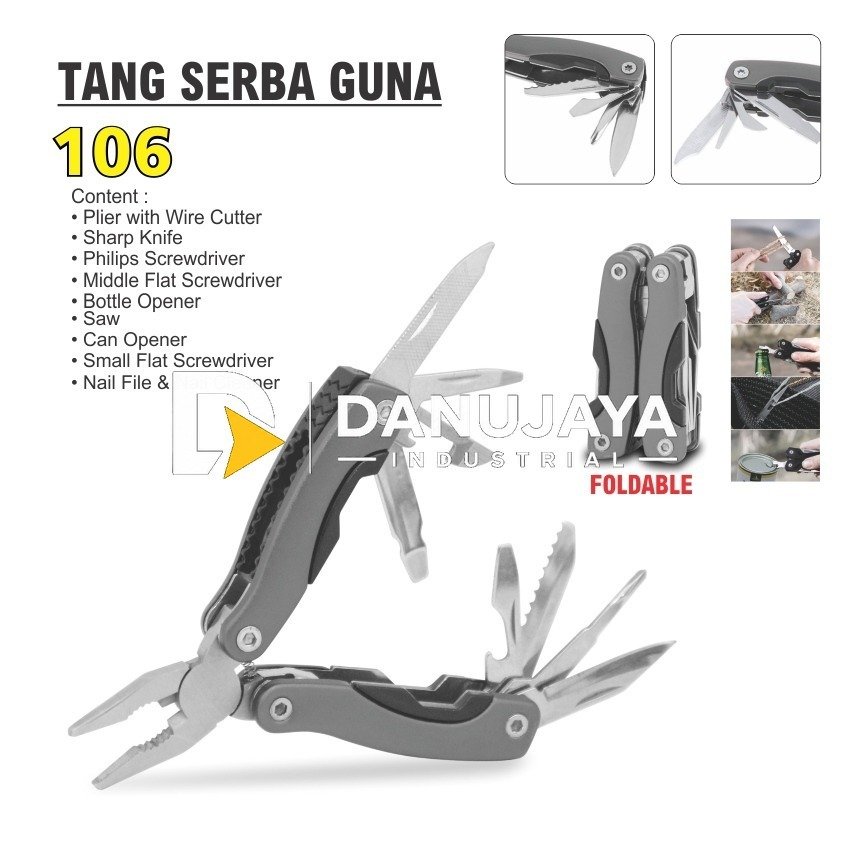 TANG SERBA GUNA 106 / MULTIFUNCTION PLIER / PERKAKAS SERBAGUNA ALDO