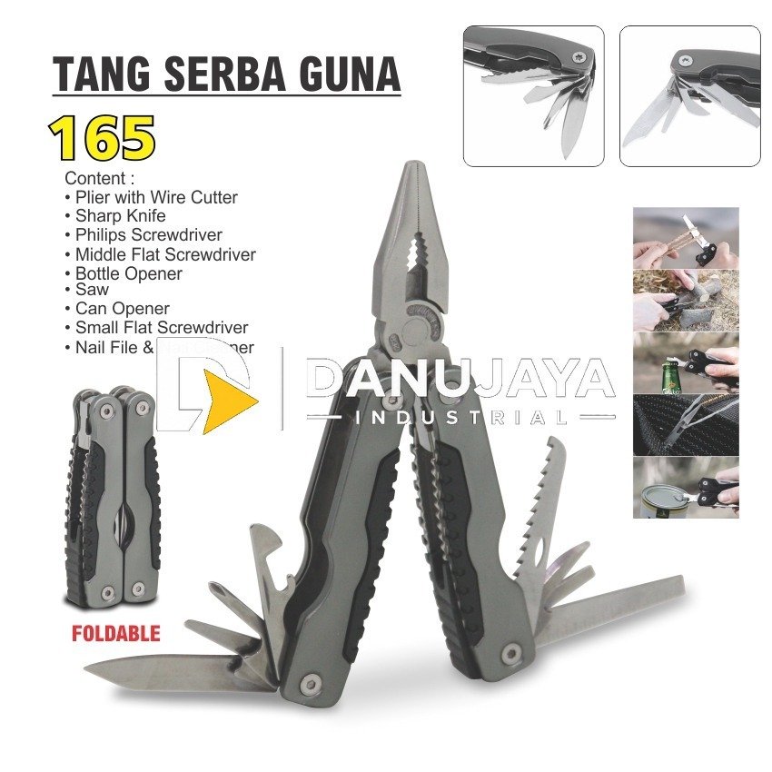 TANG SERBA GUNA 165 / MULTIFUNCTION PLIER / PERKAKAS SERBAGUNA ALDO