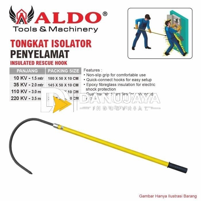 TONGKAT ISOLATOR PENYELAMAT / INSULATED RESCUE HOOK / TONGKAT SAFETY PENYELAMAT ISOLATOR / TONGKAT SAFETY ISOLATOR