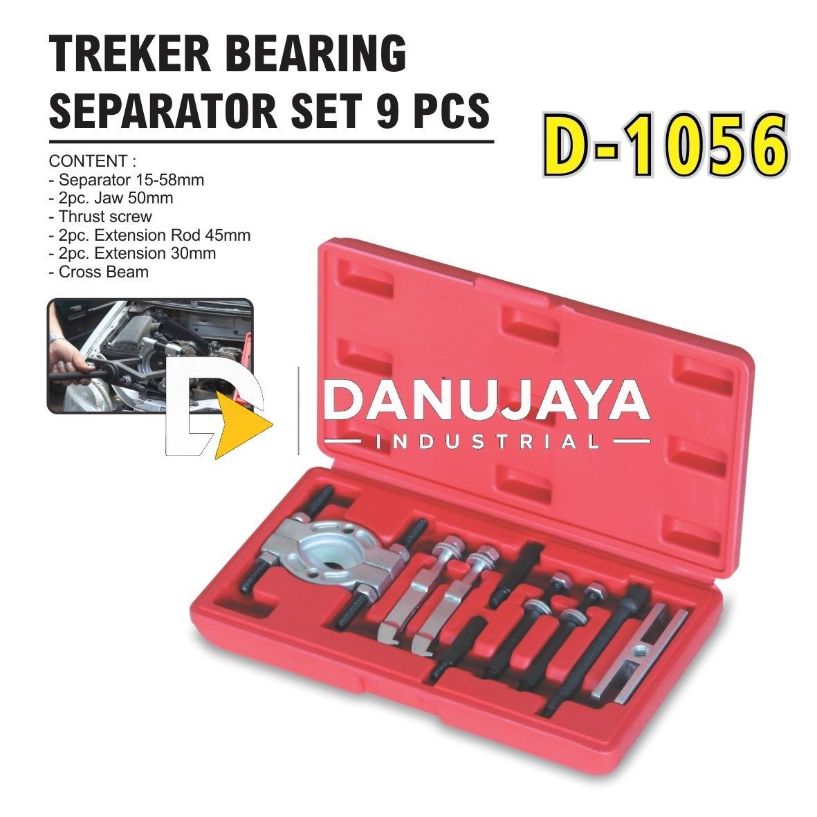 TREKER BEARING SEPARATOR SET 9 PCS TYPE : D-1056 MERK ALDO