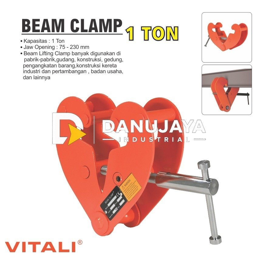 VITALI LIFTING BEAM CLAMP / CATOK ANGKAT BESI JTBC-A