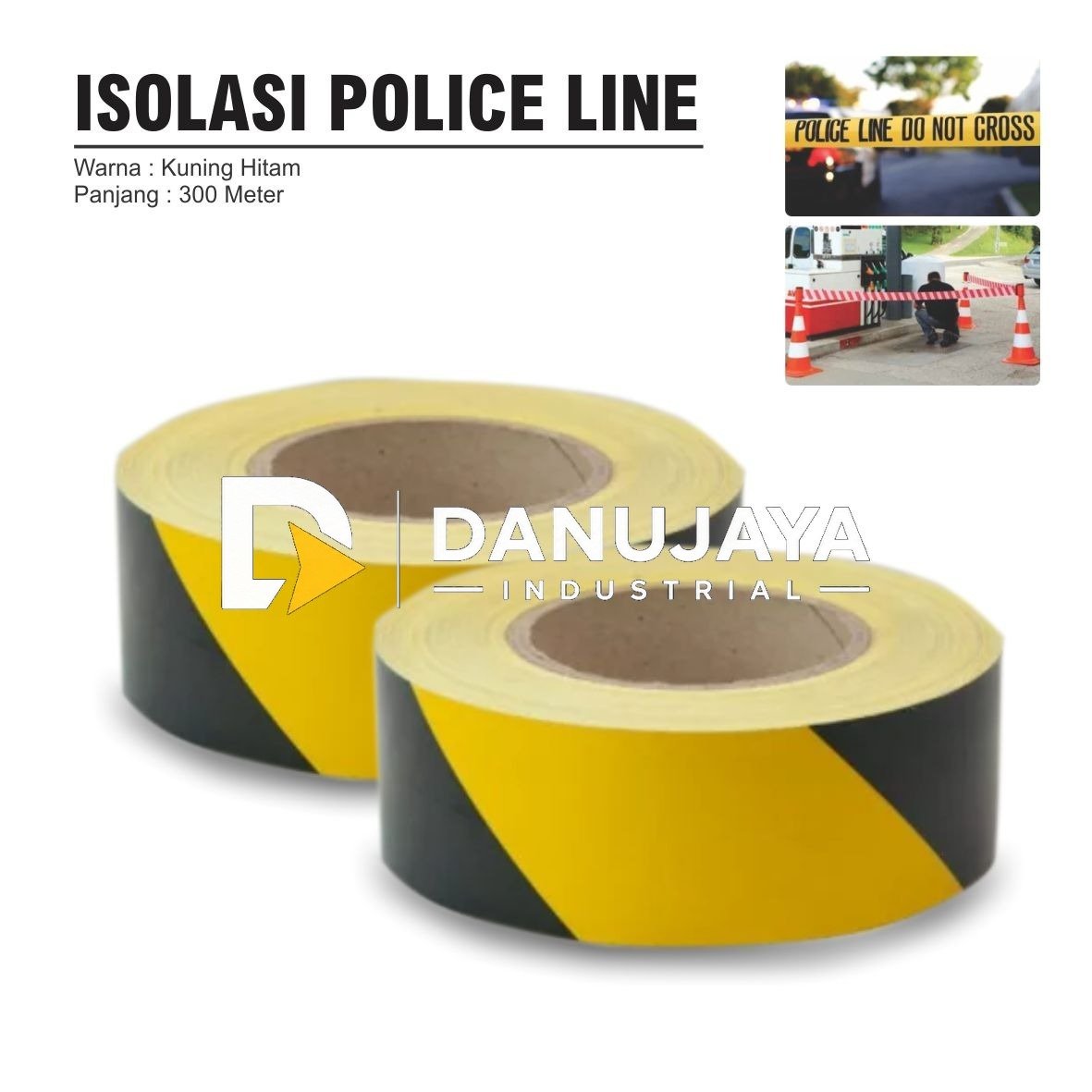 WARNING TAPE / ISOLASI POLICE LINE / GARIS POLISI MERK ALDO