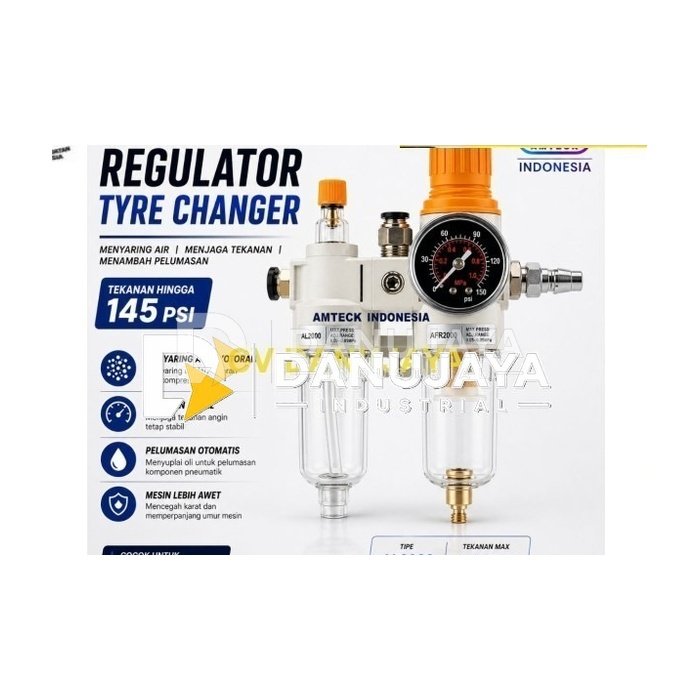 Filter Regulator Tyre Changer Saringan Air Kompresor dan Oli Lubricator Alat Bengkel