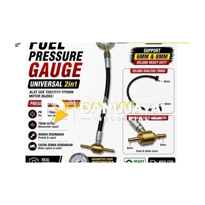 Fuel Pressure Gauge KPA Universal PROLINE Alat Cek Tekanan Bensin Motor Injeksi Universal