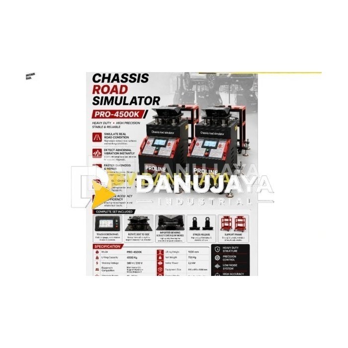PROLINE Chassis Road Simulator PRO 4500K Alat Cek Kaki Kaki Mobil Heavy Duty 4500Kg Mesin Deteksi Getaran Suspensi Bengkel Spooring