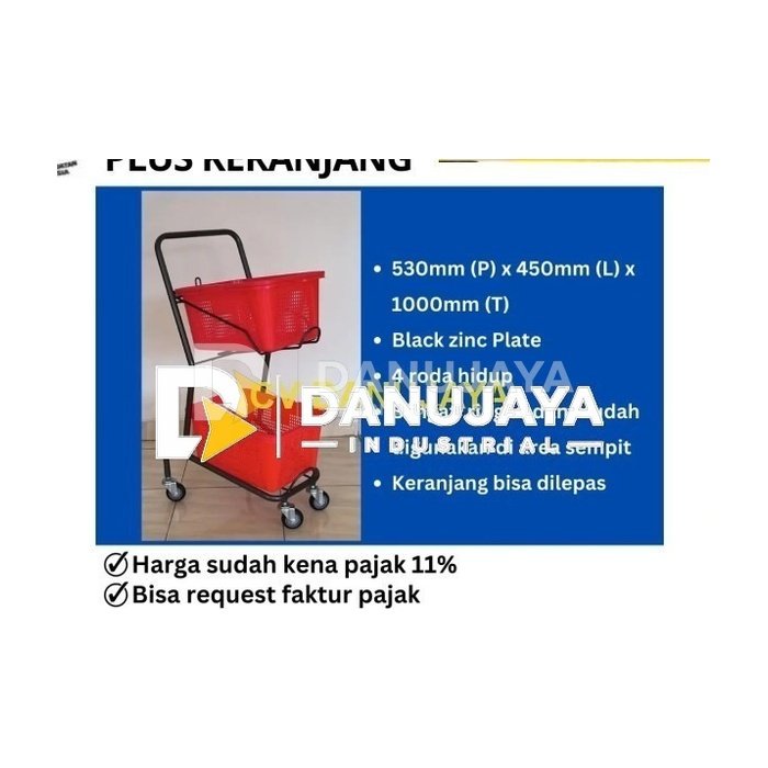 Shopping Trolley Firenze / Trolley Belanja / Troli belanja - 50 Kg