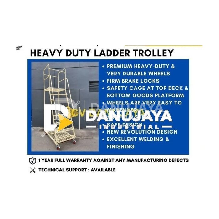 Tangga Gudang Ladder Trolley ST7 Superform Ban Ngai