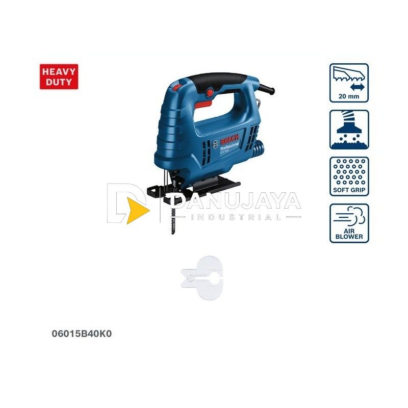BOSCH PRO Mesin Gergaji Ukir Kayu - Jig Saw 500 Watt GST 680 | Alat Ukir Potong Kayu untuk Furniture - Garansi Resmi - 06015B40K0