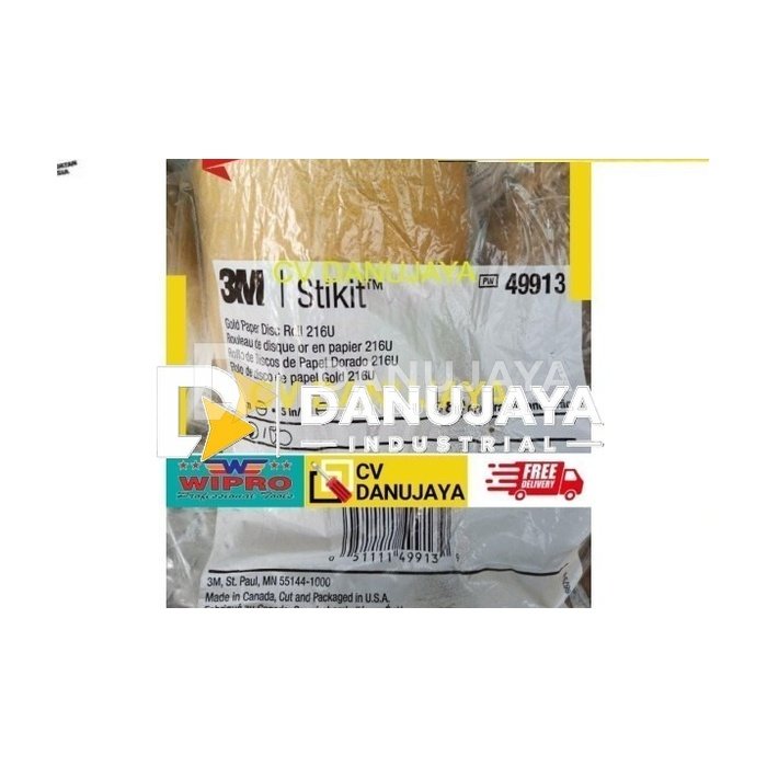 3M Stikit Gold Paper Disc Roll 216U 5in x NH P240