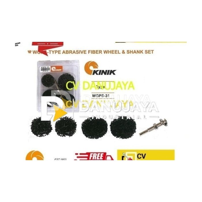 Abrasive Fiber Wheel & Shank Set type Kinik WGPS31