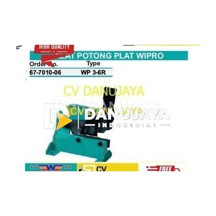 Alat Potong Plat besi Pemotong Cutter Steel Kapasitas 6mm WP 3-6R WIPRO