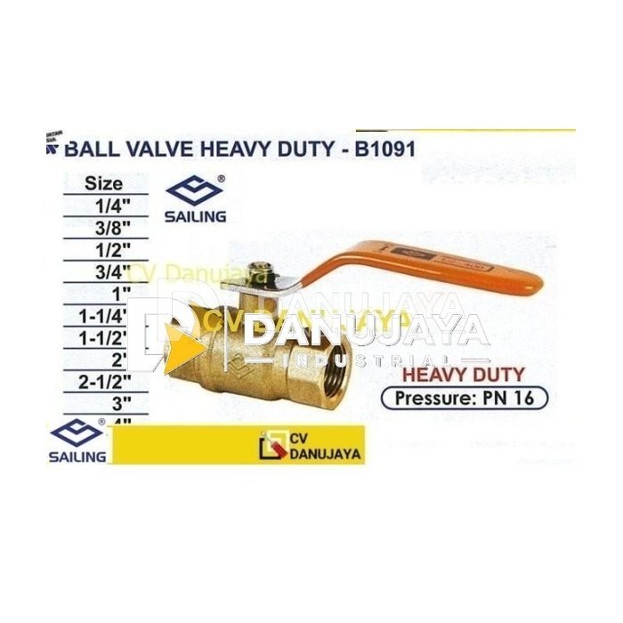 Ball Valve Heavy Duty Size 1 Inch Sailing B1091
