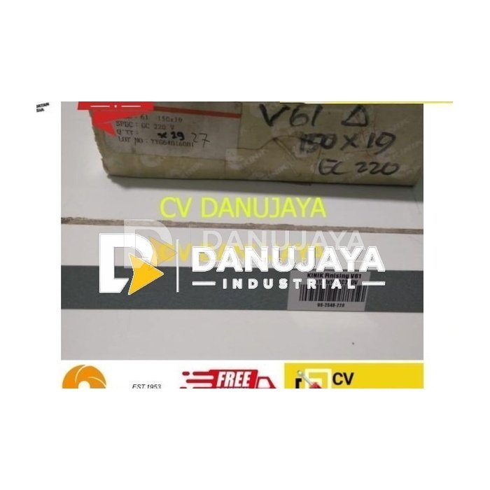 Batu Asah Finishing V61 Segitiga 150x19 GC220 Kinik