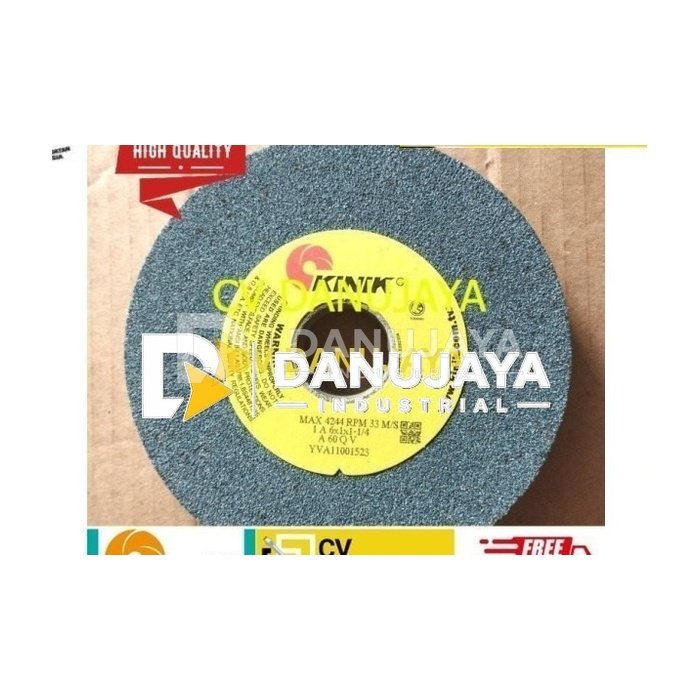Batu asah/grinding/batu gerinda kinik abu-abu 6" x1" x1-1/4" - A80