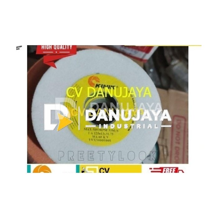 batu gerida KINIK125 x 13 x 31.75 WA 60 batu gerinda 5"