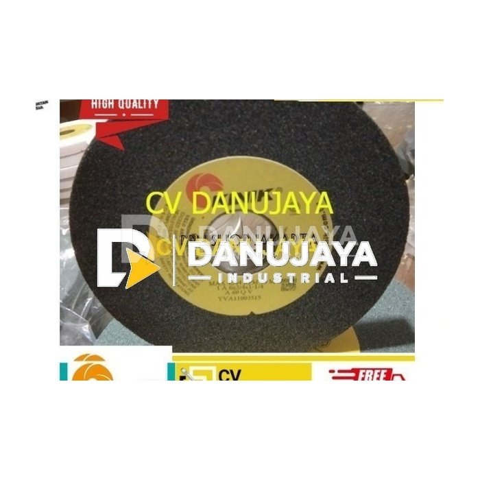 Batu gerinda duduk 6 inch 6" Kinik 6 x 3/4 x 1 - 1/4 Batu gurinda 6inch inchi