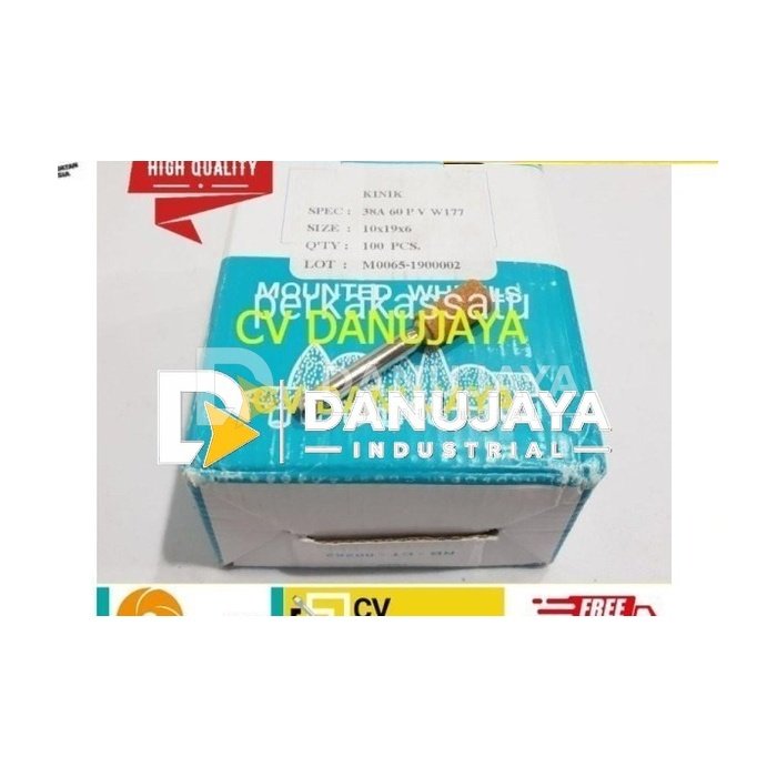 BATU GERINDA Gurinda BOTOL W177 10 X 19 X 6 MM KINIK MOUNTED STONE