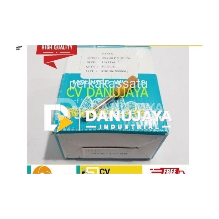 BATU GERINDA Gurinda BOTOL W178 10 X 25 X 6 MM KINIK MOUNTED STONE
