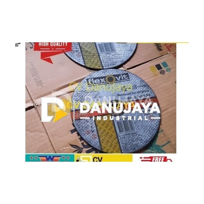 Batu Gerinda Gurinda Grinda potong Merk Flexovit 180×2.5×22.23