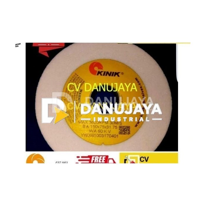 Batu Gerinda Gurinda Mangkok KINIK 6 inch 150 x 75 x 31.75 WA 60KV6A