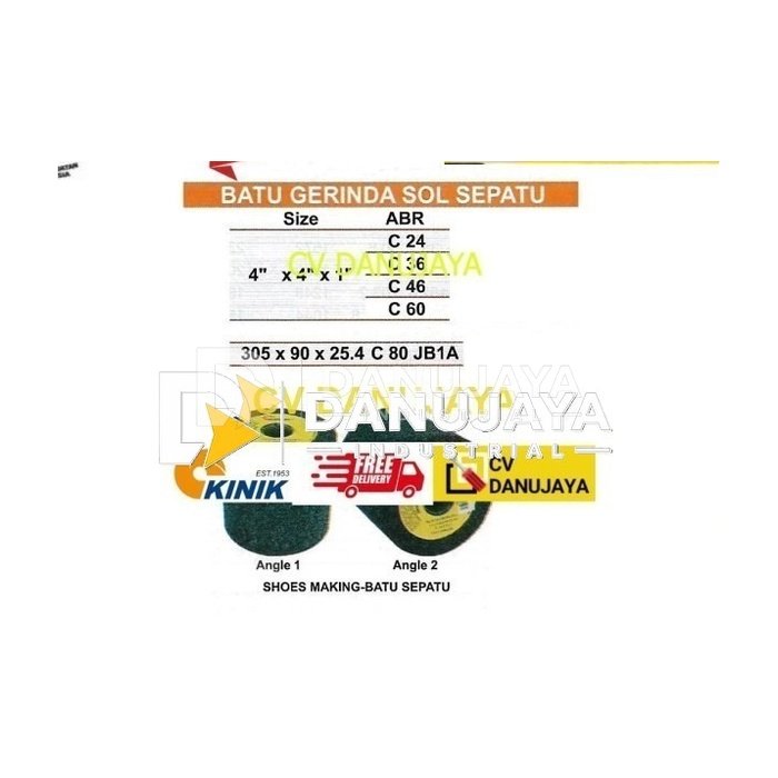 Batu Gerinda Gurinda Sol Sepatu Size 4x4x1 Inch Kinik