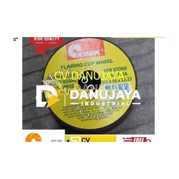 batu gerinda kinik 4 Inch Flaring Cup Wheel 110 x 55 x 22.23 C 60 B11A