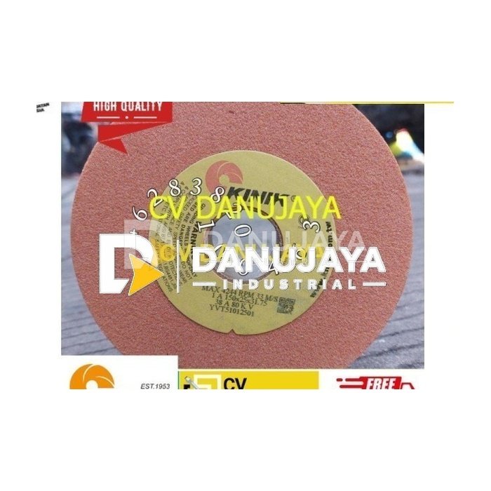 Batu Gerinda Kinik 6 Inch 150 x 25 x 31.75 38A Grinding Wheel Orange
