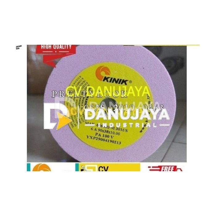 Batu Gerinda Mangkok KINIK Lurus PA 100 V 6A Size 90 x 38 x 10