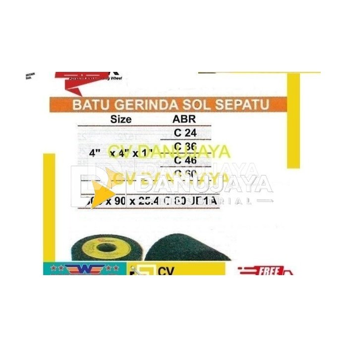 Batu Gerinda Sol Sepatu Size 4x4x1 Inch Kinik