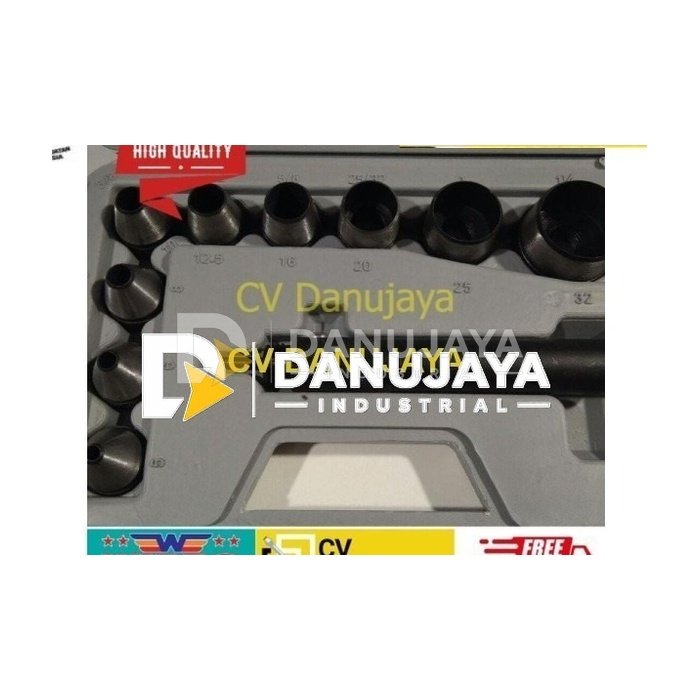 Betel Plong Pelubang Lubang Plat Set 9 Pcs WP1109 Wipro 5-32mm